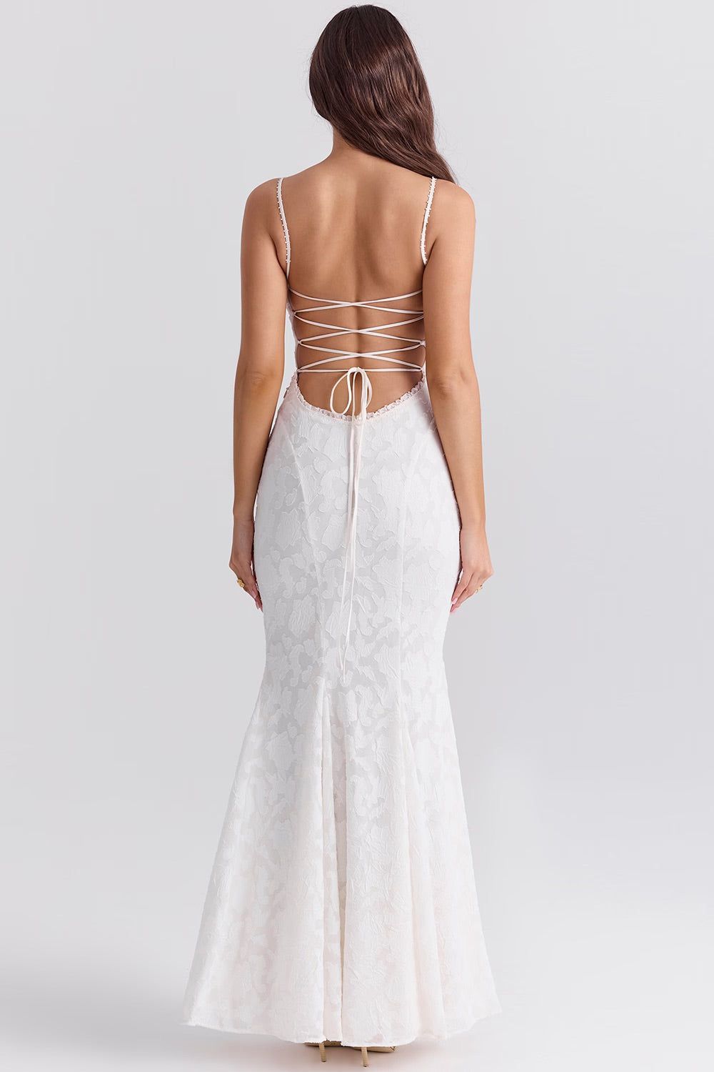 Lavinque Dress Robe Sirène Blanche | Dentelle | Élégante et Féminine