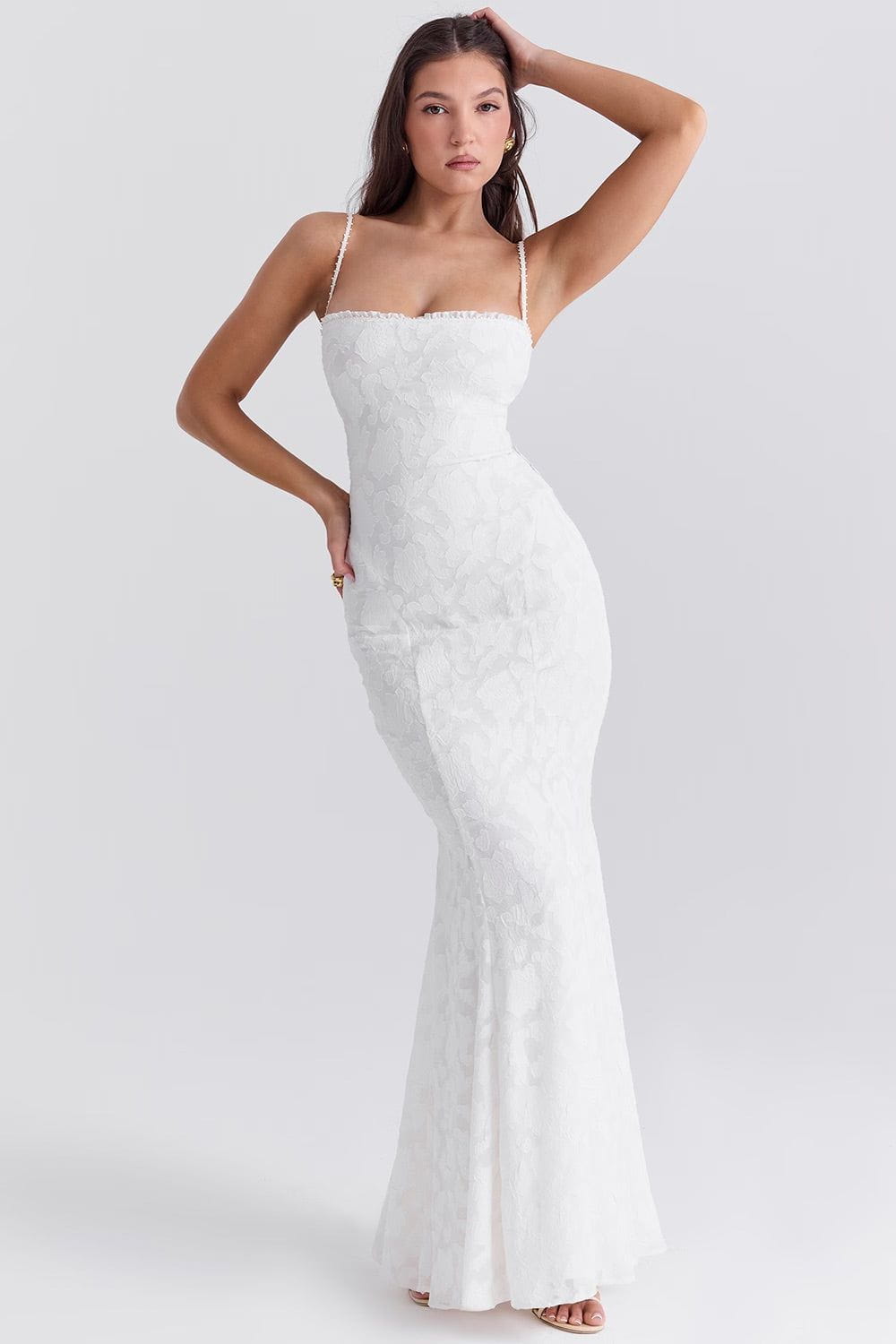 Lavinque Dress Robe Sirène Blanche | Dentelle | Élégante et Féminine