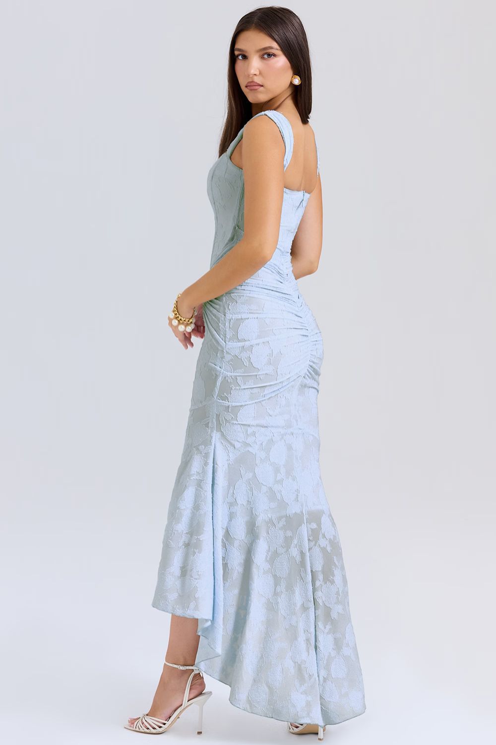 Lavinque Dress Robe Sirène Rose | Fendue Asymétrique | Séduisante et Élancée