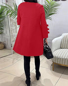 Lavinque Dress Robe Trapèze Noire | Manches à Nœuds | Élégance Décontractée