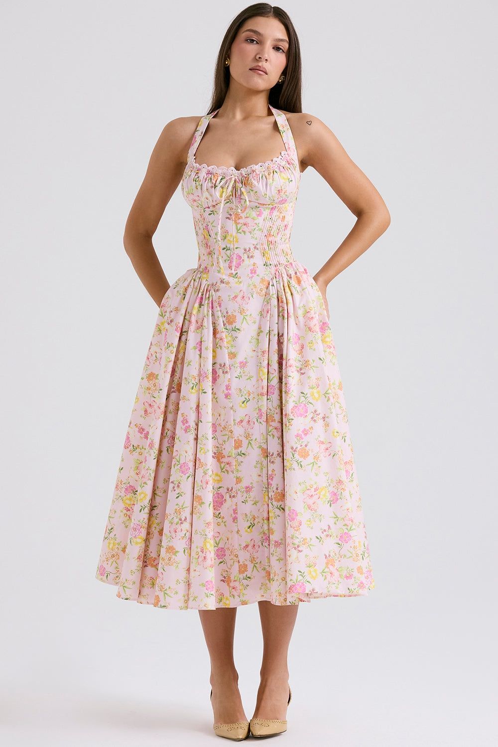 Lavinque Dress Robe Vintage Fleurie | Dos Nu | Fraîche et Féminine