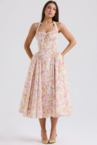 Lavinque Dress Robe Vintage Fleurie | Dos Nu | Fraîche et Féminine