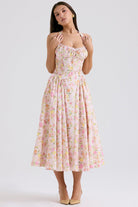 Lavinque Dress Robe Vintage Fleurie | Dos Nu | Fraîche et Féminine