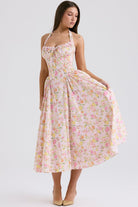 Lavinque Dress Robe Vintage Fleurie | Dos Nu | Fraîche et Féminine
