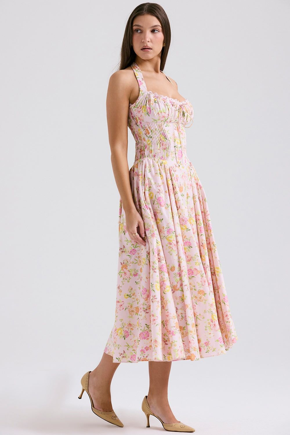 Lavinque Dress Robe Vintage Fleurie | Dos Nu | Fraîche et Féminine