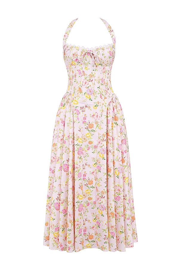 Lavinque Dress Robe Vintage Fleurie | Dos Nu | Fraîche et Féminine