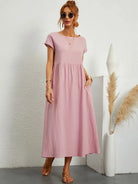 Lavinque Dress Rose Clair / S Robe Longue | Coupe Ample | Élégance Décontractée
