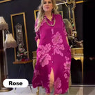 Lavinque Dress Rose / M Robe Chemise Longue à Motif Floral | Élégance Décontractée | Fluide & Confortable