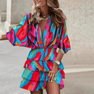 Lavinque Dress Rose / S Robe Courte Bohème Imprimé Tropical | Élégante | Fluide et Féminine