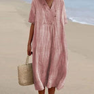 Lavinque Dress Rose / S Robe en Lin | Lin | Légère et Respirante