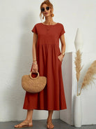 Lavinque Dress Rose / S Robe Longue | Coupe Ample | Élégance Décontractée