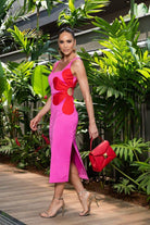 Lavinque Dress Rose vif / S Robe Fleurie | Élégante | Colorée et Unique