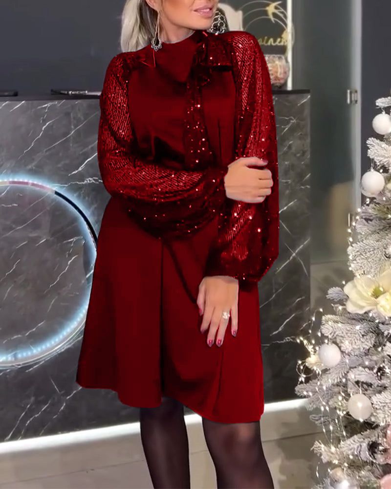 Lavinque Dress Rouge / S Robe Chemise Élégante | Manches Transparentes | Chic et Sophistiquée