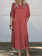 Lavinque Dress Rouge / S Robe Longue Décontractée | Bleu | Légère et Élégante