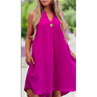 Lavinque Dress Rouge / S Robe Trapèze Fluide | Décontractée | Légère et Confortable