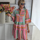 Lavinque Dress S Robe Bohème Colorée | Fluide & Légère | Style Estival