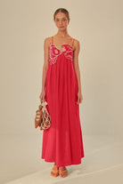 Lavinque Dress S / Rouge Robe Longue Rose Fuchsia | Fluide | Élégante et Décontractée