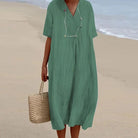 Lavinque Dress Vert / S Robe en Lin | Lin | Légère et Respirante
