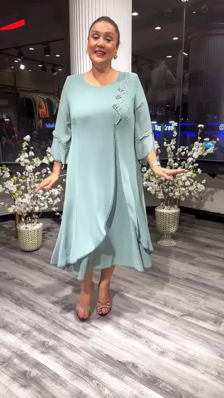 Lavinque Dress Vert / XS Robe Longue Élégante | Fluide & Chic | Parfaite pour Toutes Occasions