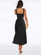 Lavinque Dresses Robe Noire Évasée | Sans Manches | Élégance Intemporelle