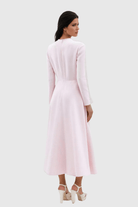 Lavinque Dresses Robe Rose Poudré Longue | Nœuds Décoratifs | Élégante et Délicate