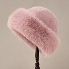 Lavinque Hats Rosa Chapeau d’Hiver en Fausse Fourrure | Élégance & Chaleur | Luxe Douillet