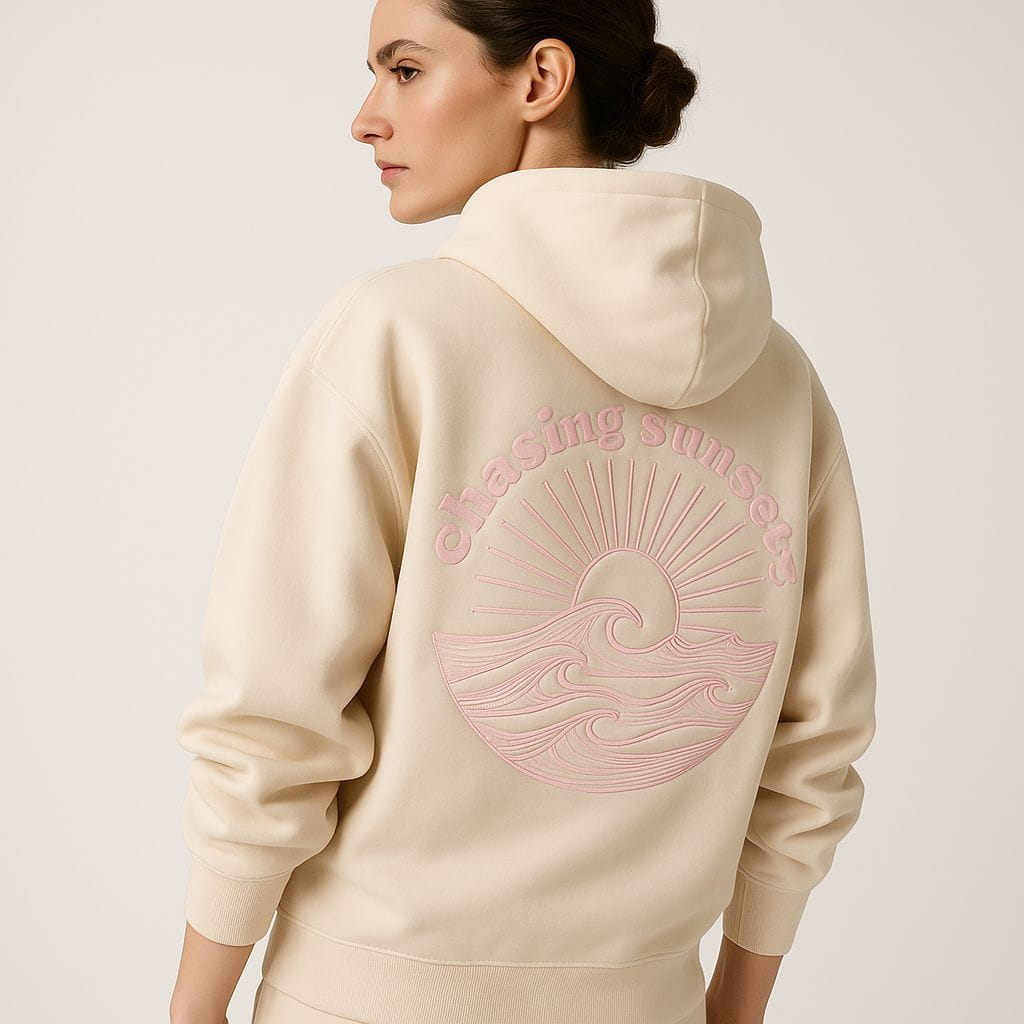 Lavinque Hoodies Crépuscule de crème / S Sweat à Capuche Oversize | Style Vintage | Confort et Tendance