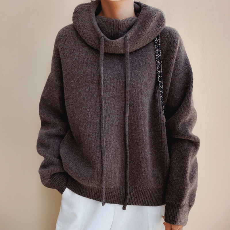 Lavinque Hoodies Marron / S Sweat à Capuche Oversize en Laine | Confort | Doux et Tendance
