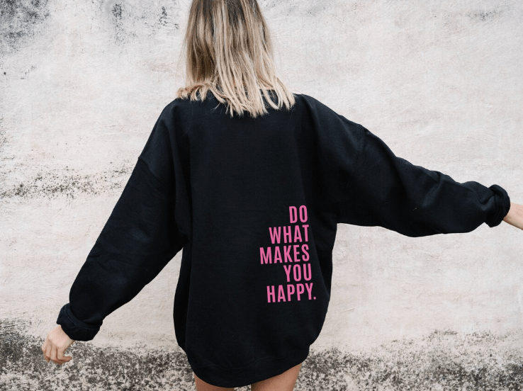 Lavinque Hoodies Noir / XS Sweat à Capuche Oversize Imprimé | Confort | Tendance et Inspirant