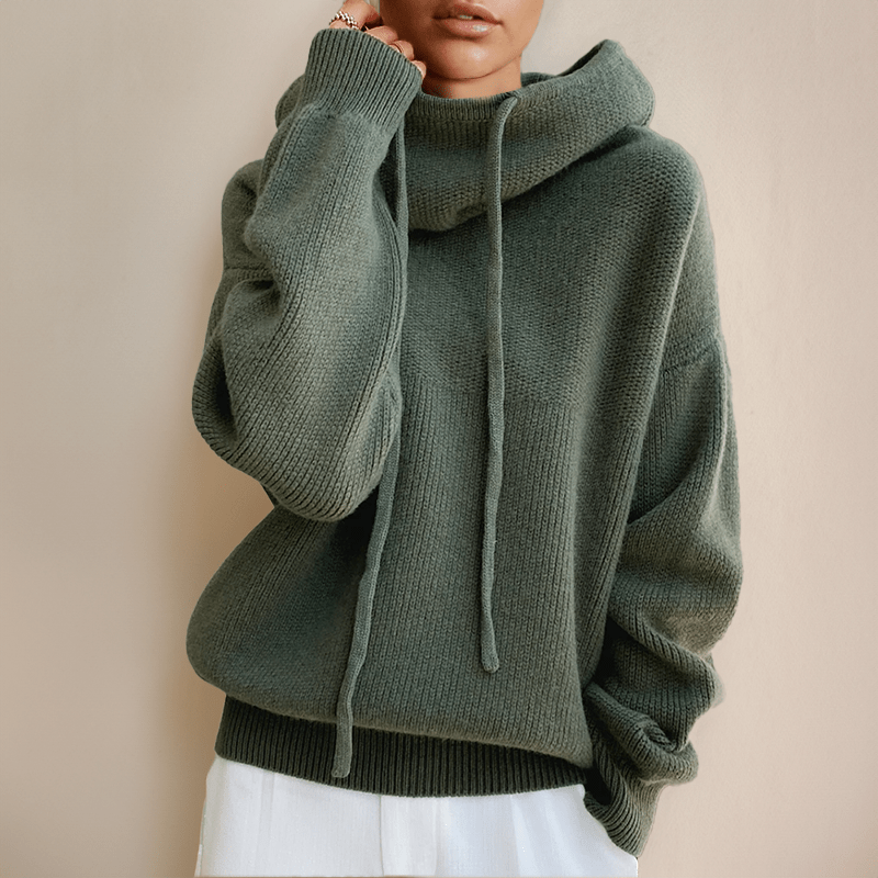 Lavinque Hoodies Vert / S Sweat à Capuche Oversize en Laine | Confort | Doux et Tendance
