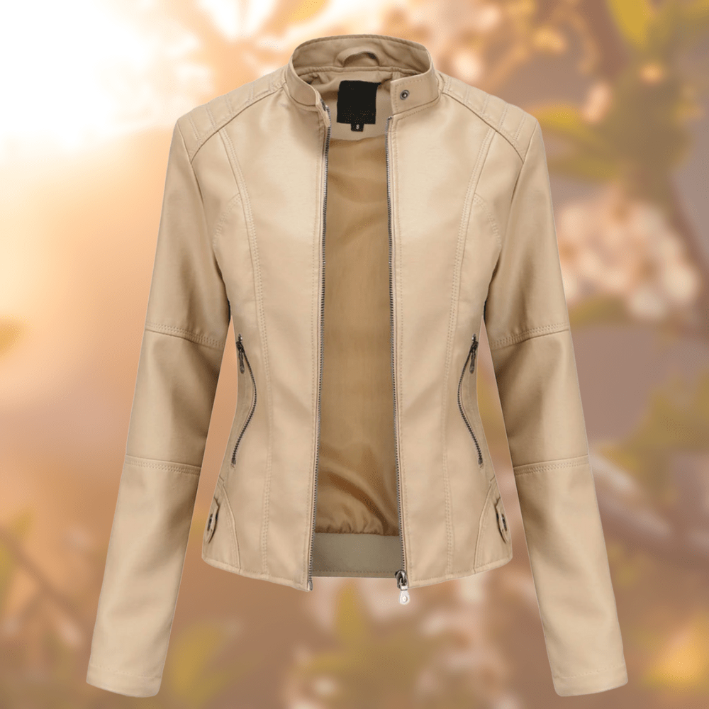 Lavinque Jacket Beige / S Pull Col Roulé | Coupe Oversize & Détails Contrastés | Élégance & Confort