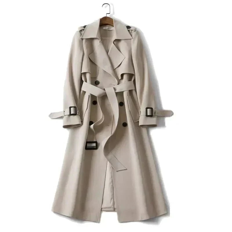 Lavinque Jacket Beige / S Trench Long Ceinturé | Élégance Intemporelle | Chic et Structuré
