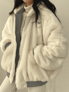 Lavinque Jacket Beige / S Veste Oversize Hiver | Doublée en Fourrure | Chaude et Tendance