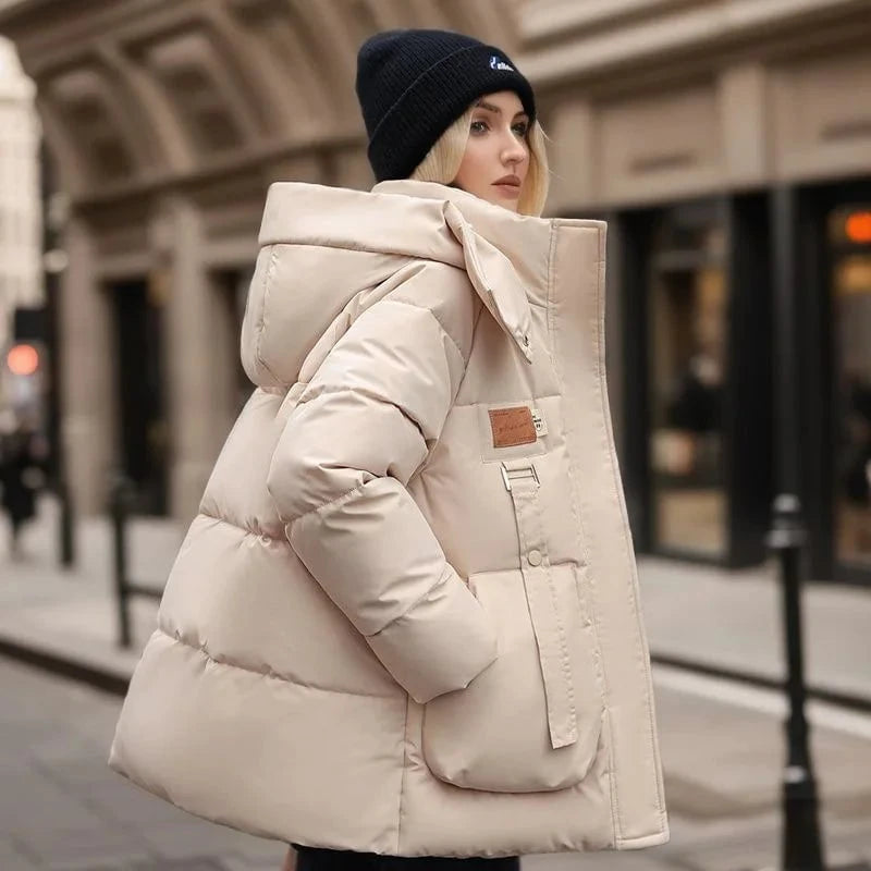 Lavinque Jacket Blanc / S Doudoune Oversize avec Capuche | Hiver | Chaleur et Style