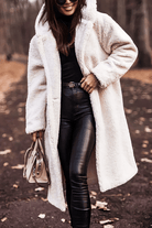 Lavinque Jacket Blanc / S Manteau Long en Fausse Fourrure | Élégance | Chaleur et Style Intemporel