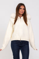 Lavinque Jacket Blanc / S Veste à Capuche avec Fausse Fourrure | Élégance | Chaleur et Confort
