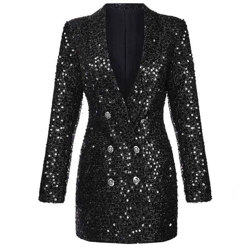Lavinque Jacket Blazer à Sequins | Élégance | Glamour et Sophistiqué