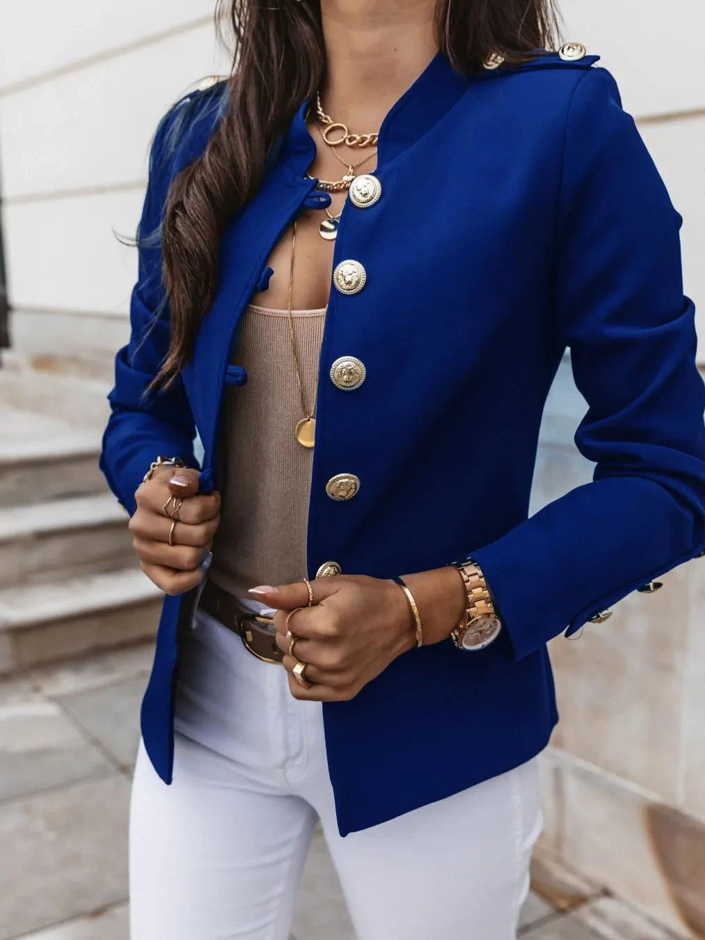 Lavinque Jacket Blazer Militaire Chic | Élégant | Structuré et Tendance