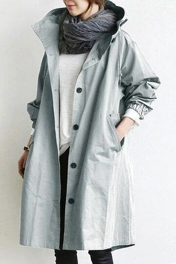Lavinque Jacket Bleu clair / S Manteau Long Oversize | Élégance Décontractée | Idéal pour la Mi-Saison