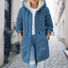 Lavinque Jacket Bleu / M Manteau Polaire à Capuche | Doux & Chaud | Style Décontracté