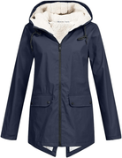 Lavinque Jacket Bleu marine / S Parka d'Hiver à Capuche | Chaleur Style | Doublure en Fourrure