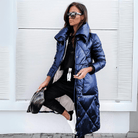 Lavinque Jacket Bleu / S Doudoune Longue Brillante | Tendance | Chaleur et Style Urbain