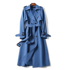 Lavinque Jacket Bleu / S Trench Long Ceinturé | Élégance Intemporelle | Chic et Structuré