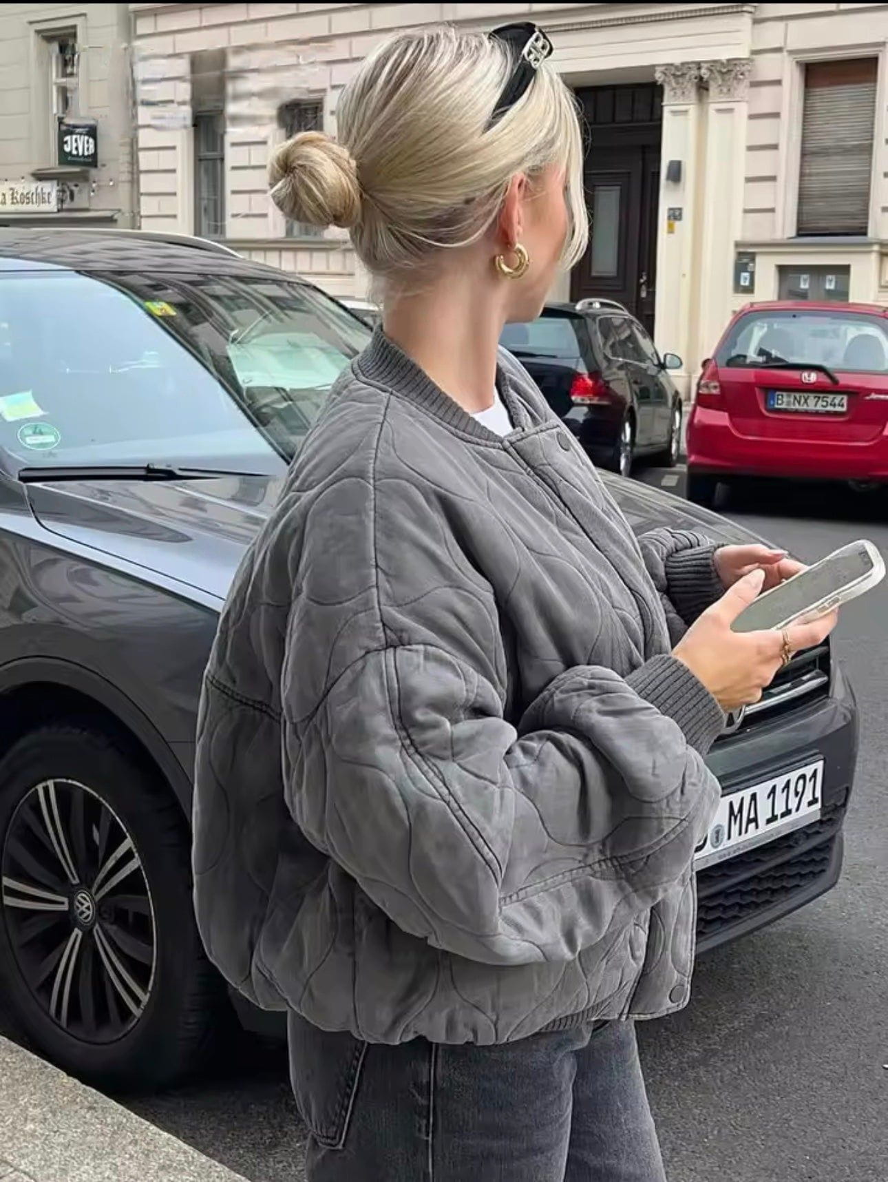 Lavinque Jacket Blouson Matelassé Oversize | Confort | Tendance et Urbain