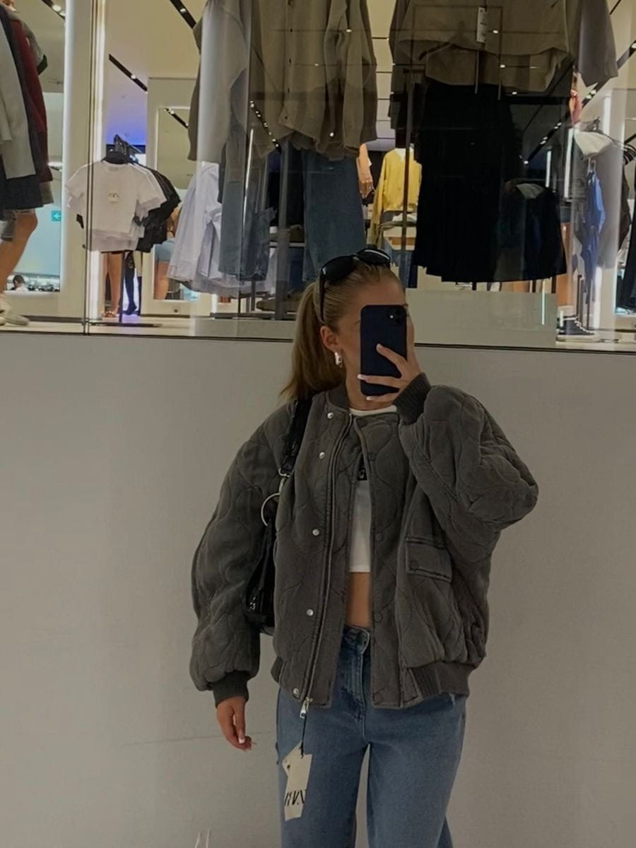 Lavinque Jacket Blouson Matelassé Oversize | Confort | Tendance et Urbain