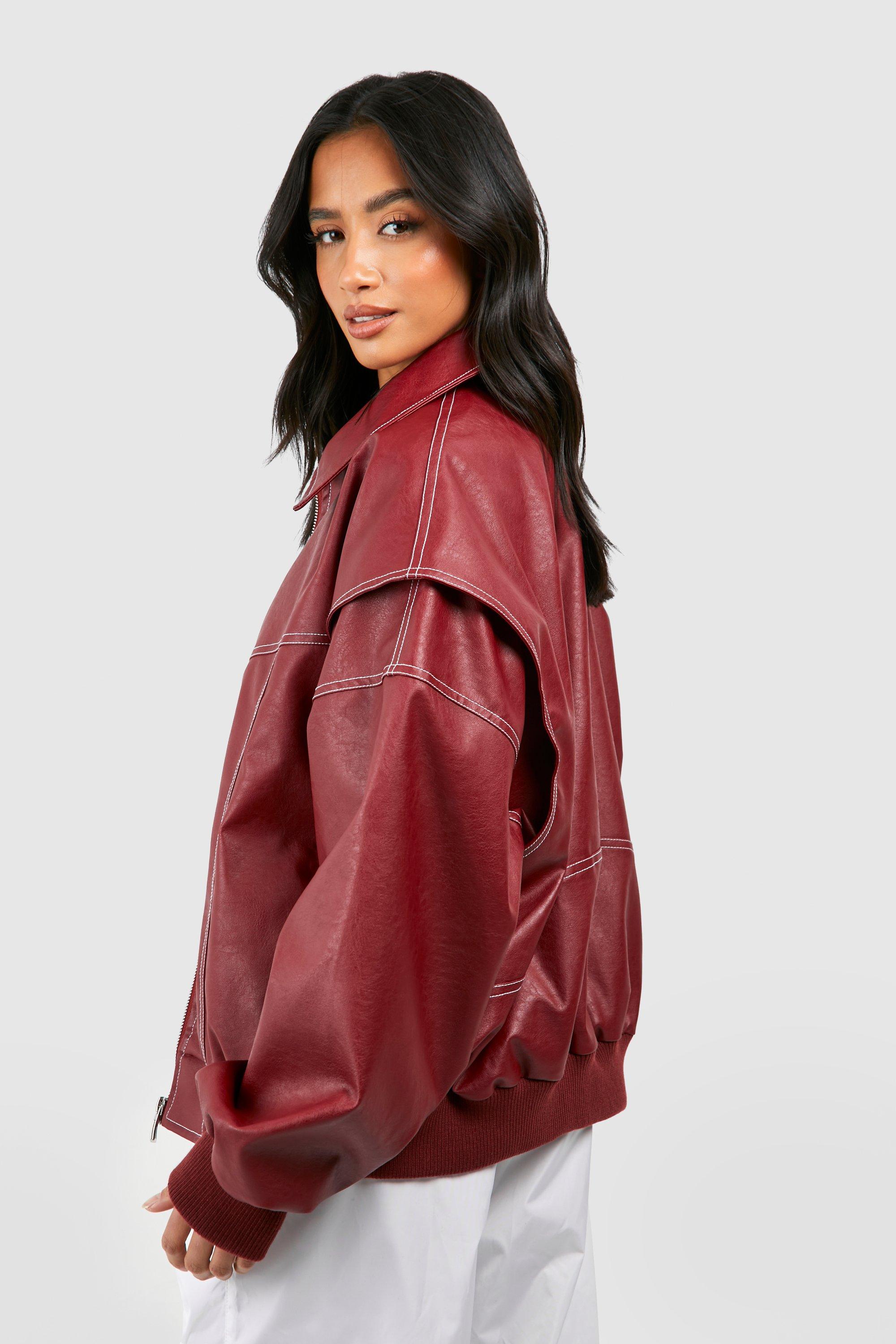Lavinque Jacket Blouson Oversize en Similicuir | Streetwear | Style et Audace