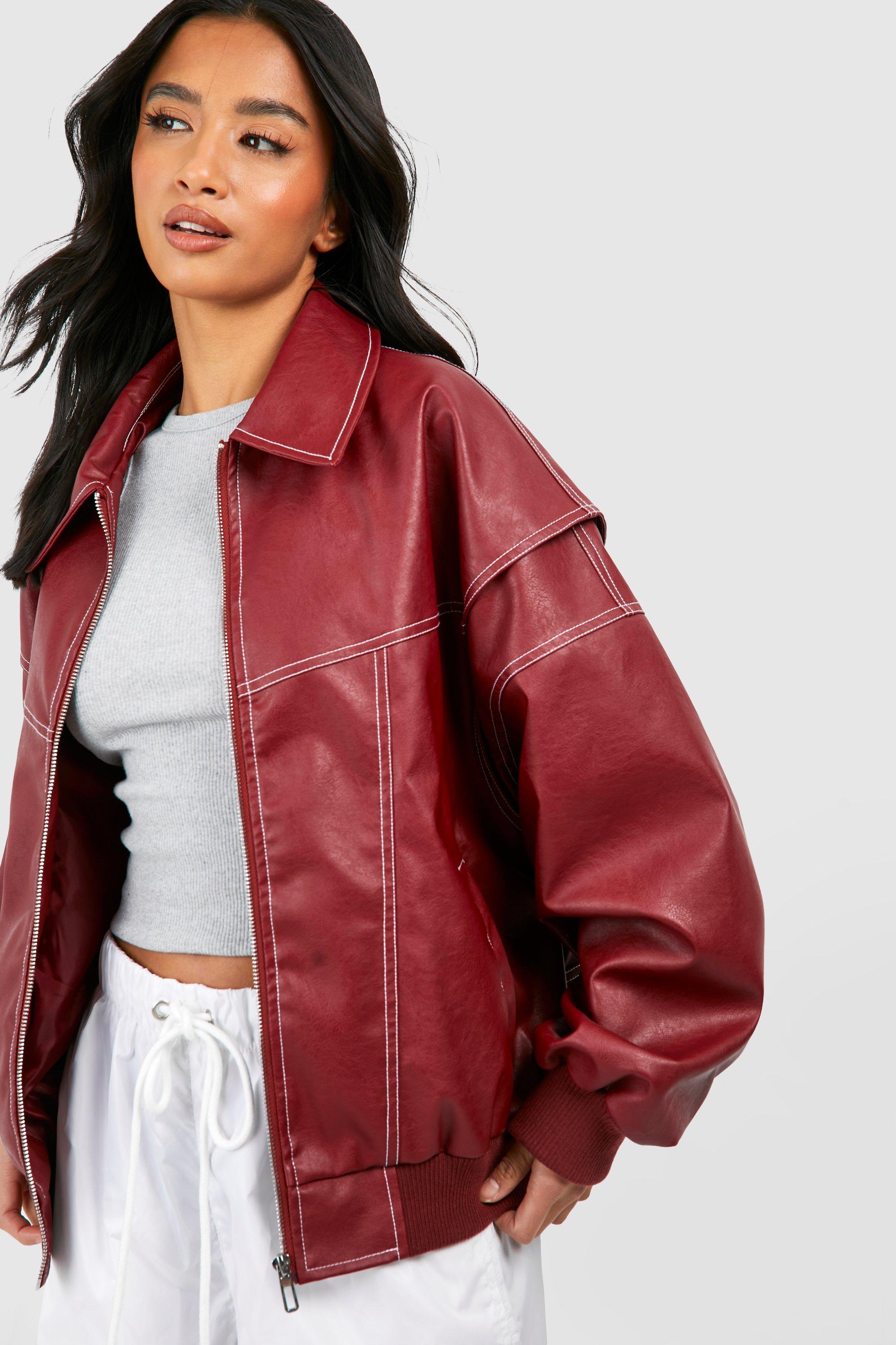 Lavinque Jacket Blouson Oversize en Similicuir | Streetwear | Style et Audace