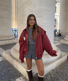 Lavinque jacket Blouson Oversize en Similicuir | Tendance & Urbain | Look Audacieux