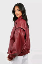 Lavinque jacket Blouson Oversize en Similicuir | Tendance & Urbain | Look Audacieux