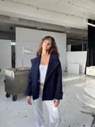 Lavinque Jacket Caban Court en Laine | Élégance Classique | Chaleur et Style